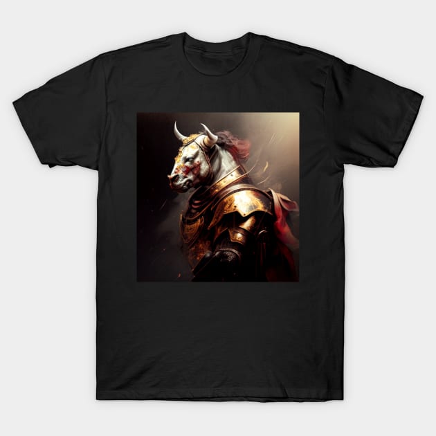 Bull Knight - Bruno T-Shirt by HIghlandkings